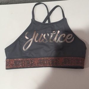 JUSTICE BATHING SUIT TOP SIZE 10